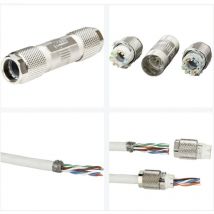 Metz Connect - 130863-02-E 8-way sensor connector, Cat7a, Female, idc / idt Female