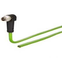 142M2XA0010 M12 Netzwerkkabel, Patchkabel cat 6a s/ftp 1.00 m Grün PUR-Mantel, Säurebes - Metz Connect