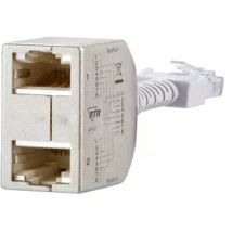 Metz Connect RJ45 Kabeladapter-Set – 2 x ISDN/Telefon – Kategorie 5E – geschirmt – für Videoüberwachung