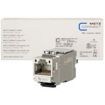 Metz Connect - metz 157879 Connect C6AModule k 180° Jack Lot de 12 connecteurs à encastrer Keystone (130B21-Z)