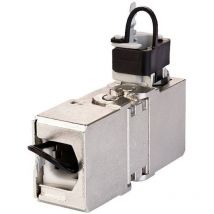 RJ45 réseau informatique Adaptateur cat 7a [1x RJ45 femelle - 1x RJ45 femelle] argent - Metz Connect