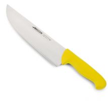 Metzgermesser Arcos Farbe - Prof 296000 rostfreier Stahl Nitrum und mango ergonomisches gelbes Polypropylen und 25 cm Klinge, Vitrine