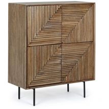 Meuble 4 portes Darsey en bois plaqué