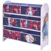 Meuble de rangement 6 paniers La Reine des Neiges ii Disney 63x25x60 cm
