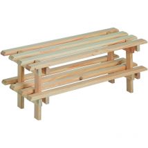 EVCH60.99 Zapatero de Dos Baldas Wood empilable (30x75x25,9 cm) - Astigarraga