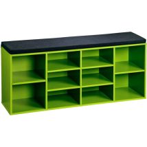 Kesper - Meuble à chaussures pour 10 paires, avec assise, 103,5 x 48 cm.
