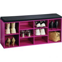 Kesper - Meuble à chaussures pour 10 paires, avec assise, 103,5 x 48 cm.
