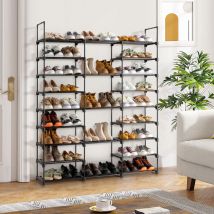 Meuble à chaussures,Rangement de chaussures à 9 étages pour l'entrée, peut contenir 50-55 paires de chaussures