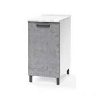 Argonauta - Meuble bas avec porte pour cuisine de couleur gris béton Cm 40x50xH 85 1 porte