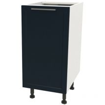 Meuble bas de cuisine 1 porte - frost 40cm / Blanc & bleu nuit/ 40x61x87 cm