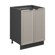 Meuble bas de cuisine Fame-Line, GrisBeige, 60 cm sans plan de travail, Vicco