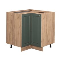 Vicco - Meuble d'angle Fame-Line, Vert Or Campagne, 80.5 cm sans plan de travail