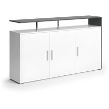 Commode Amato, blanc/anthracite, 160 x 91.6 cm, Vicco