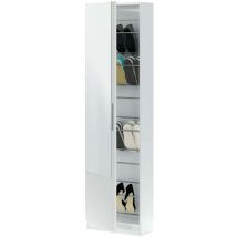 Forex - Meuble À Chaussures Kristal 50 Cm (largeur) X 180 Cm (hauteur) X 22 Cm (profondeur)