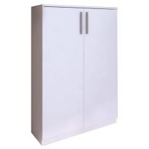 Meuble à chaussures MATHIAS - 2 portes - Blanc