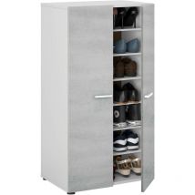 Salone - Kit porte-chaussures 2a/6r cm.55x36x104h bia./ceme.