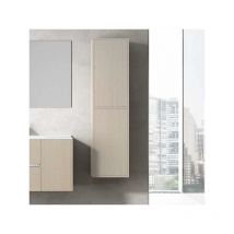 Meuble colonne pour salle de bain 35x25x140cm – 2 porte Beige - Beige
