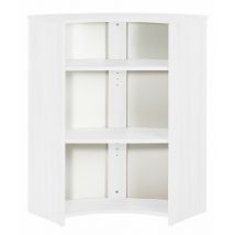 Meuble Comptoir Bar 96 cm Blanc 3 Niches - Coloris: New York 500