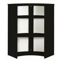 Beaux Meubles Pas Chers - Meuble-Comptoir Bar 96 cm Noir 3 Niches - Coloris: Tour Eiffel 750 751