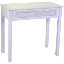Vacchetti - Meuble console Liverpool 2 grands tiroirs cm80x40h74