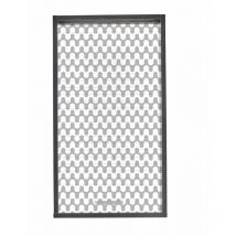 Beaux Meubles Pas Chers - Meuble Cuisine Noir 40x72 Face Imprimée - Coloris Rideau: Vagues Grises 810