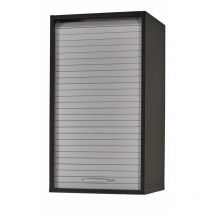 Beaux Meubles Pas Chers - Meuble Cuisine Noir Bicolore 40 cm h 72 cm - Coloris: Aluminium