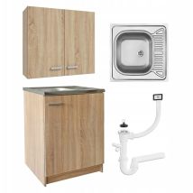Stamar Hängeschrank Küche - 60 Cm - Sonoma Eiche - Modernes Design - Platzsparend Und Elegant