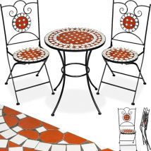 Ensemble table et chaises de jardin - marron