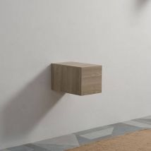 Rue Du Bain - Meuble Rangement 1 Tiroir Façade mdf 19mm Plaqué Bois 30x50cm Tendance