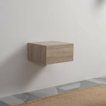 Rue Du Bain - Meuble Rangement 1 Tiroir Façade mdf 19mm Plaqué en Bois 60cm Tendance