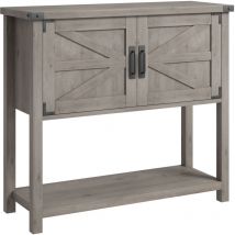 Lunsy - Meuble de Rangement, Buffet de Cuisine avec 2 Portes, 80x36x86cm, Étagère Réglable, Style Campagnard,pour Salon,Cuisine