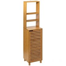Meuble Étagère 1 Porte En Bambou Sicela Five
