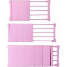 Meuble de rangement penderie réglable (rose 38-55cm) Fei Yu