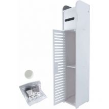 Meuble de Rangement pour Salle de Bain Haut, Meuble de Salle de Bain à Poser au Sol, Meuble de Salle de Bain sur Pied, Rangement de vanité Haute