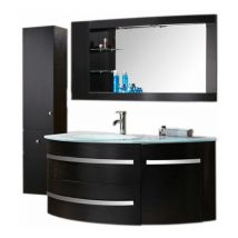 Eliteshopping - Meuble de Salle de Bain 120 cm Colonne et Lavabo inclus – Alicia