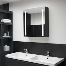 Maison Chic - Meuble de salle de bain Armoire de salle de bain à miroir à led 62x14x60 cm 91369