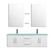 Eliteshopping - Meuble de Salle de Bain blanc 151 cm Lavabo inclus – Gracie