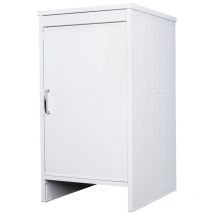 Meuble de salle de bain et buanderie multifonction en pvc 45x50 avec porte Negrari FB9006K