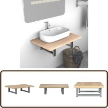 Meuble de salle de bain Chêne 60x40x16,3 cm - Étagère Salle De Bain - Meuble Salle De Bain - Rangement Salle De Bain - Étagère Murale - Meubles Design