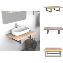 Meuble de salle de bain Chêne 60x40x16,3 cm - Étagère Salle De Bain - Meuble Salle De Bain - Rangement Salle De Bain - Étagère Murale - Meubles Design