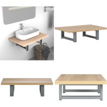 Vidaxl - Meuble de salle de bain Chêne 60x40x16,3 cm - Étagère Salle De Bain - Meuble Salle De Bain - Rangement Salle De Bain - Étagère Murale