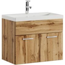 Badplaats - Meuble de salle de bain Montreal 01 60 cm - Chene - Armoire