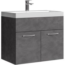 Badplaats - Meuble de salle de bain Montreal 01 60 cm Gris - Armoire rangement