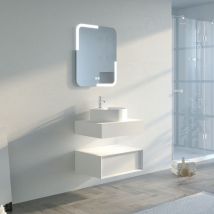 Distribain - Meuble de salle de bain fabriano 600 blanc