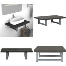 Meuble de salle de bain Gris 60x40x16,3 cm - Étagère Salle De Bain - Meuble Salle De Bain - Rangement Salle De Bain - Étagère Murale - Stockage Salle