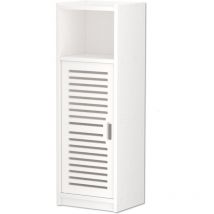 Skecten - Meuble de salle de bain, meuble de toilette, meuble étroit, meuble d'appoint, meuble de rangement, 22 x 23 x 78 cm, blanc