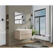 Meuble de salle de bain nouveau splash cm.105 chêne fumé