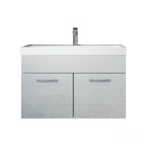 Meuble de salle de bain Paso 01 Badplaats 80 cm - Blanc brillant - Armoire
