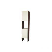Meuble de Salle de Bain TANGO - A poser - Colonne 2 portes 42cm - Laqué Blanc