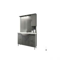Dianhydro - Meuble de salle de bain venise cm 105 avec lavabo et miroir